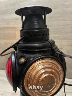 Antique ADLAKE Non-Sweating Lamp Chicago Railroad Train Switch Lantern Nice
