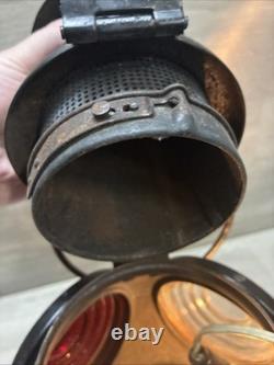 Antique ADLAKE Non-Sweating Lamp Chicago Railroad Train Switch Lantern Nice