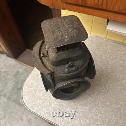 Antique ADLAKE Non-Sweating Lamp Chicago Railroad Train Switch Lantern for parts