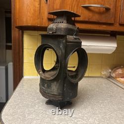 Antique ADLAKE Non-Sweating Lamp Chicago Railroad Train Switch Lantern for parts