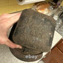 Antique ADLAKE Non-Sweating Lamp Chicago Railroad Train Switch Lantern for parts
