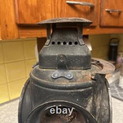 Antique ADLAKE Non-Sweating Lamp Chicago Railroad Train Switch Lantern for parts