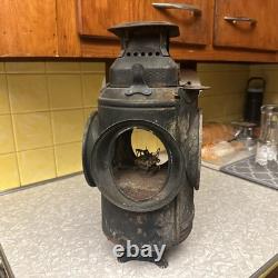 Antique ADLAKE Non-Sweating Lamp Chicago Railroad Train Switch Lantern for parts