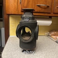 Antique ADLAKE Non-Sweating Lamp Chicago Railroad Train Switch Lantern for parts