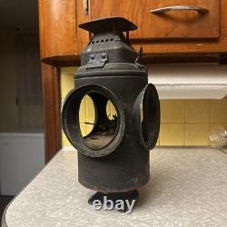 Antique ADLAKE Non-Sweating Lamp Chicago Railroad Train Switch Lantern for parts