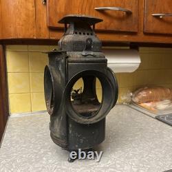 Antique ADLAKE Non-Sweating Lamp Chicago Railroad Train Switch Lantern for parts
