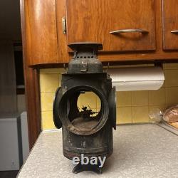 Antique ADLAKE Non-Sweating Lamp Chicago Railroad Train Switch Lantern for parts