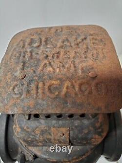 Antique ADLAKE Non Sweating Lamp Chicago Working Condition