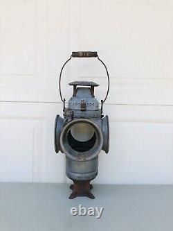 Antique ADLAKE Non Sweating Lamp Railroad Train Switch Signal Lantern