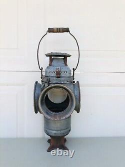 Antique ADLAKE Non Sweating Lamp Railroad Train Switch Signal Lantern