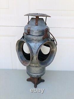 Antique ADLAKE Non Sweating Lamp Railroad Train Switch Signal Lantern