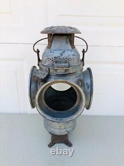 Antique ADLAKE Non Sweating Lamp Railroad Train Switch Signal Lantern