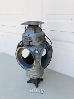 Antique ADLAKE Non Sweating Lamp Railroad Train Switch Signal Lantern