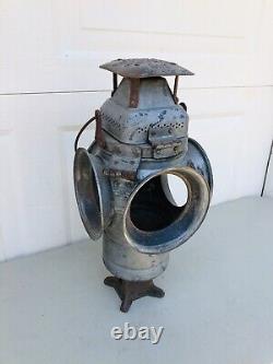 Antique ADLAKE Non Sweating Lamp Railroad Train Switch Signal Lantern