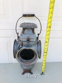 Antique ADLAKE Non Sweating Lamp Railroad Train Switch Signal Lantern