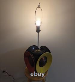 Antique ADLAKE RAILROAD SWITCH LAMP 2 RED & 2 Yellow 3 Setting Corded Table Lamp