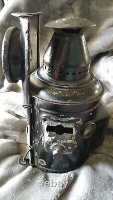 Antique ADLAKE Railroad Motor Car Carriage Lantern Lamp