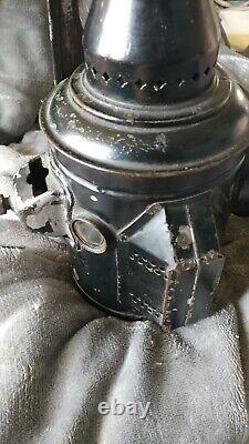 Antique ADLAKE Railroad Motor Car Carriage Lantern Lamp