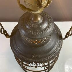 Antique Adam & Westlake Railroad Lantern Table Lamp