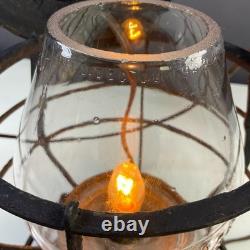 Antique Adam & Westlake Railroad Lantern Table Lamp
