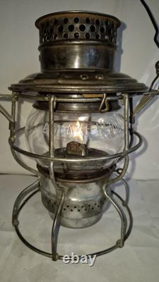 Antique Adams Westlake Adlake No. 250 Kero. C. B. & Q. RR Railroad Lantern Works