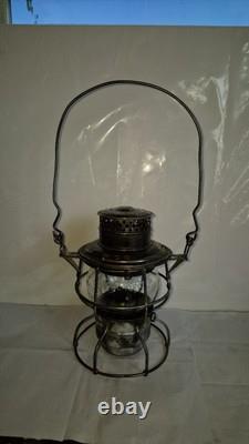 Antique Adams Westlake Adlake No. 250 Kero. C. B. & Q. RR Railroad Lantern Works