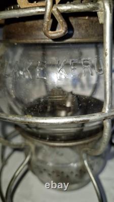 Antique Adams Westlake Adlake No. 250 Kero. C. B. & Q. RR Railroad Lantern Works