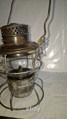 Antique Adams Westlake Adlake No. 250 Kero. C. B. & Q. RR Railroad Lantern Works