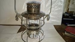Antique Adams Westlake Adlake No. 250 Kero. C. B. & Q. RR Railroad Lantern Works