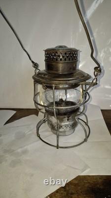Antique Adams Westlake Adlake No. 250 Kero. C. B. & Q. RR Railroad Lantern Works