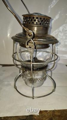 Antique Adams Westlake Adlake No. 250 Kero. C. B. & Q. RR Railroad Lantern Works