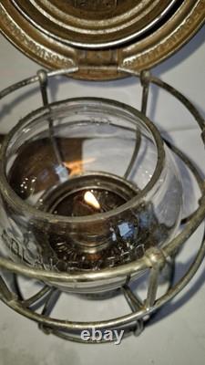 Antique Adams Westlake Adlake No. 250 Kero. C. B. & Q. RR Railroad Lantern Works