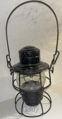 Antique Adams Westlake Erie Railroad Kerosene Lantern withRare St. L. S. W. RY Globe