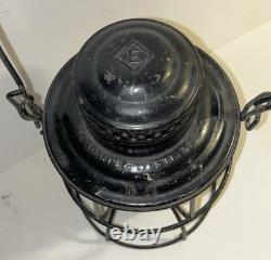 Antique Adams Westlake Erie Railroad Kerosene Lantern withRare St. L. S. W. RY Globe