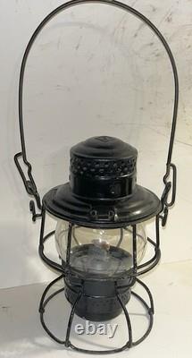Antique Adams Westlake Erie Railroad Kerosene Lantern withRare St. L. S. W. RY Globe