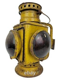 Antique Adams Westlake Pennsylvania Railroad PRR Caboose Oil Lantern Lamp Signal