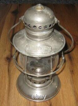 Antique Adams Westlake Presentation Conductors Railroad Nickel Lantern Pat 1864