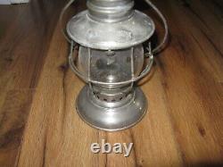 Antique Adams Westlake Presentation Conductors Railroad Nickel Lantern Pat 1864