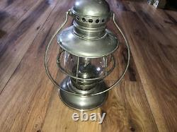 Antique Adams Westlake Presentation Conductors Railroad Nickel Lantern Pat 1864