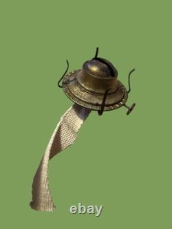 Antique Adams & Westlake Railroad Dining Car Brass Oil Kero Lamp Sconce SEE