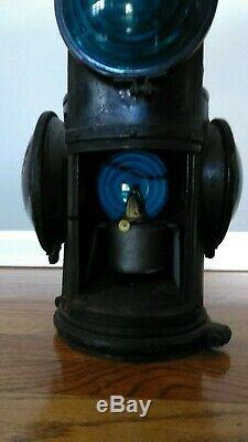 Antique Adlake 4 Way Non-Sweating Railroad Signal Switch Lamp Chicago with numbers