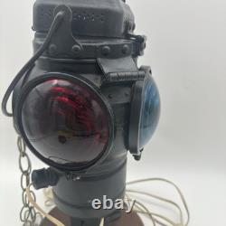 Antique Adlake 4-Way Switch Signal Railroad Lantern Non-Sweating Lamp Chicago