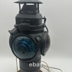 Antique Adlake 4-Way Switch Signal Railroad Lantern Non-Sweating Lamp Chicago