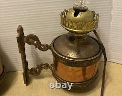 Antique Adlake Adams & Westlake Co. Chicago Wall Sconce Railroad Lights Lamps