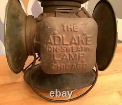 Antique Adlake Chicago Railroad Light 4 way