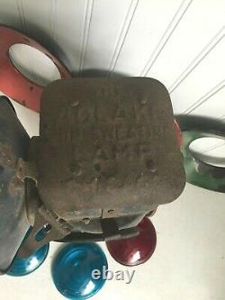 Antique Adlake Non- Sweating 4 Lens Railroad Lamp Switch Signal