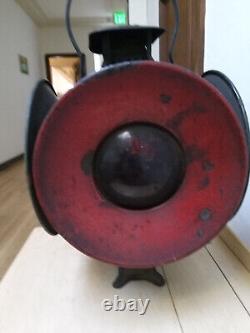 Antique Adlake Non-Sweating 4 Way Railroad Lamp Chicago