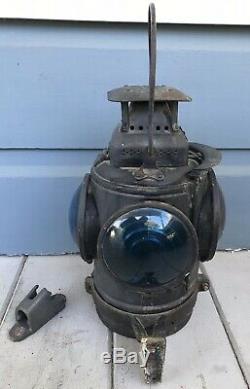 Antique Adlake Non Sweating GNRY Great Northern Railroad Caboose Lantern Lamp