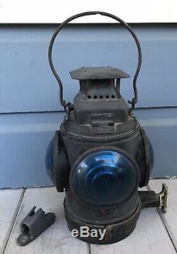 Antique Adlake Non Sweating GNRY Great Northern Railroad Caboose Lantern Lamp