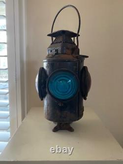 Antique Adlake Non-Sweating Lamp Chicago Four-Way Switch Signal Railroad